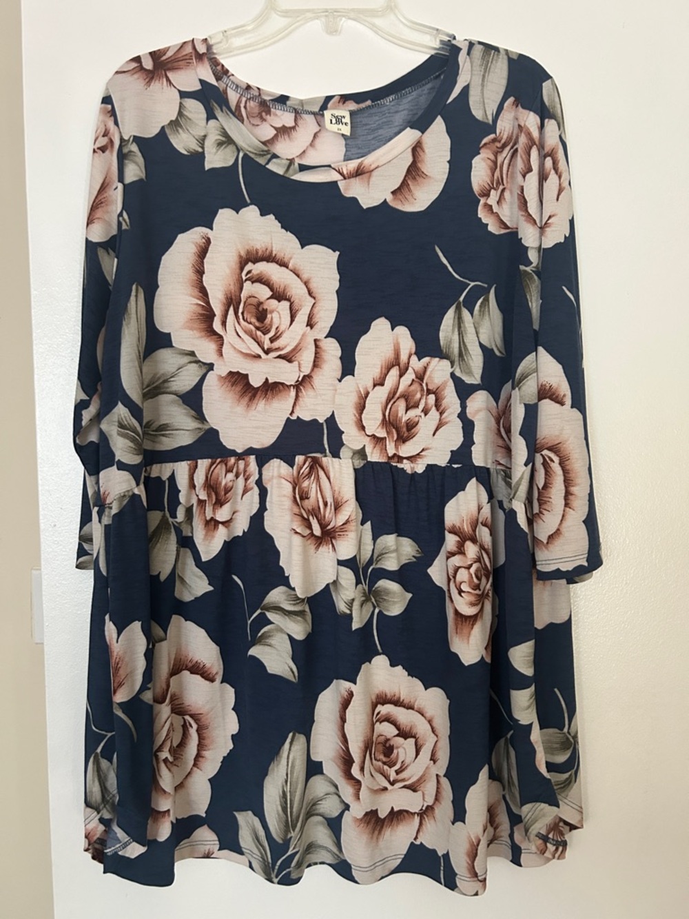 Floral 3/4 Sleeve Top